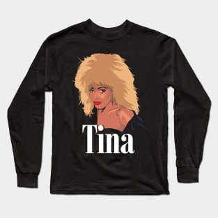 Tina Turner fan art (White) Long Sleeve T-Shirt